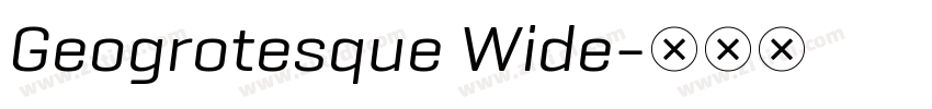 Geogrotesque Wide字体转换